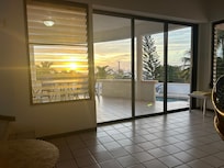 Evening view from living room