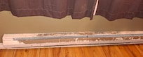 Baseboard worn out