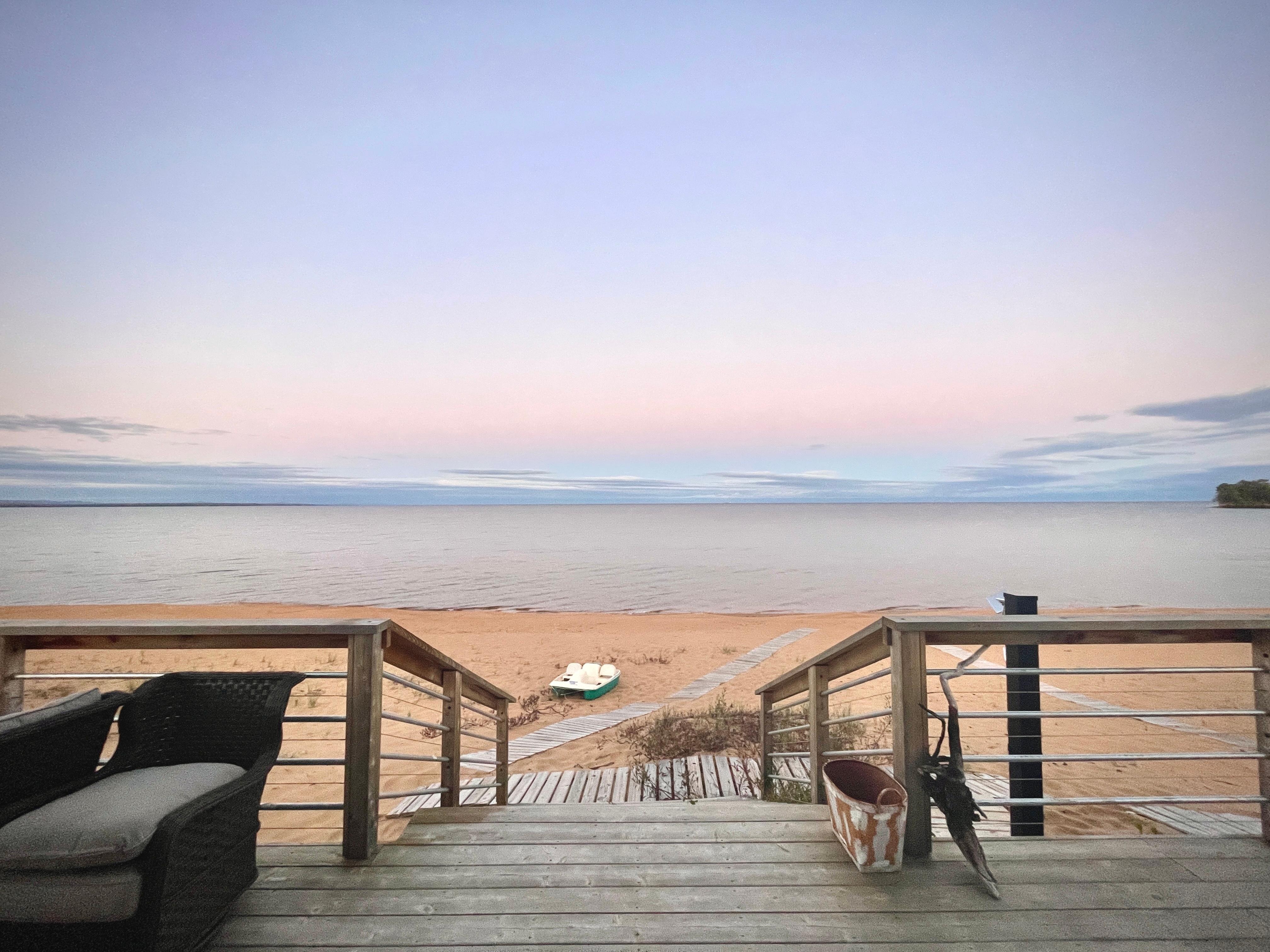 Sunset on one of our first days 