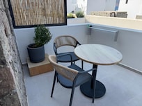 Private patio with sea view