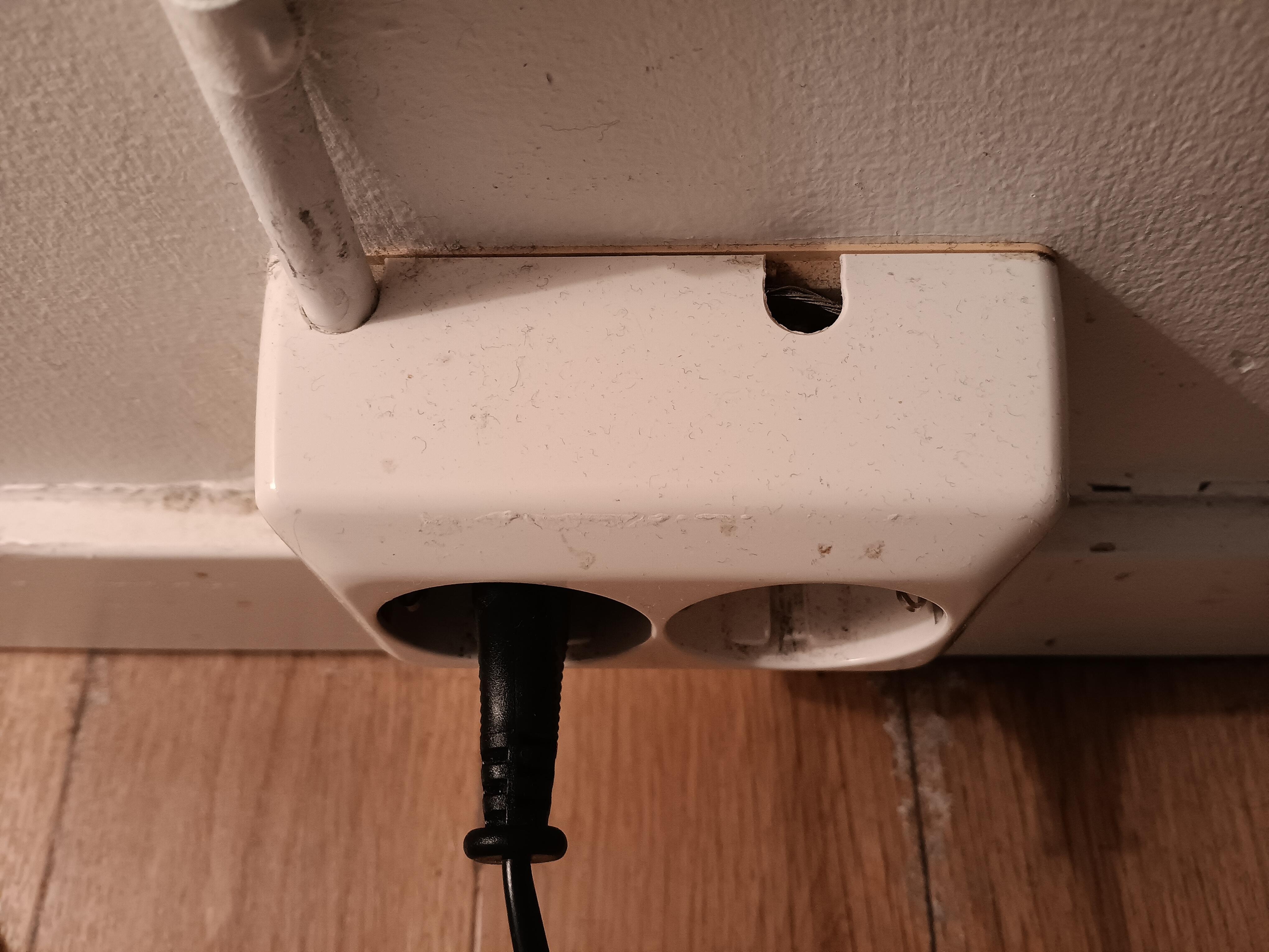 Smutsigt överlag i rummet 