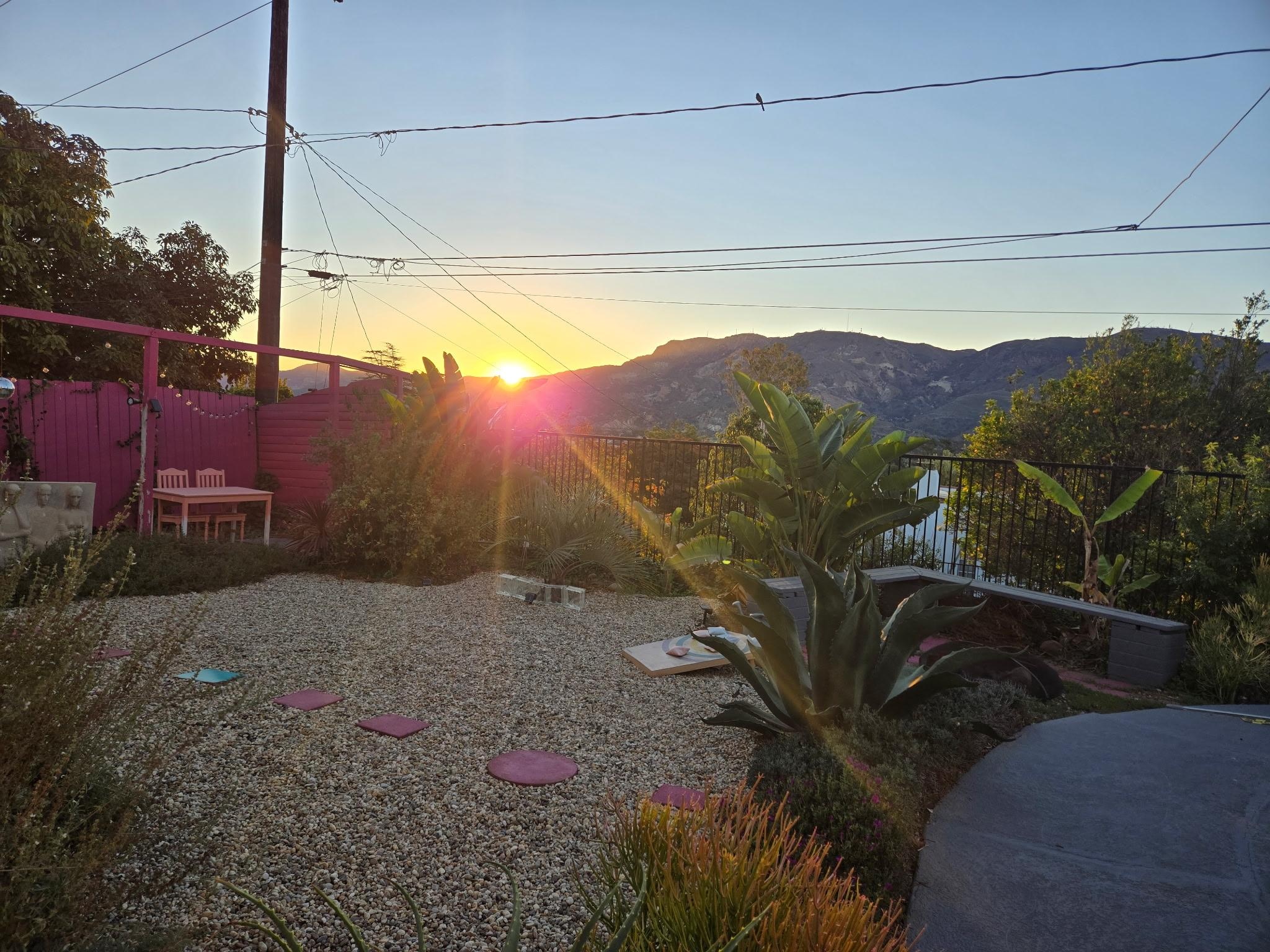 Sunrise from the unit