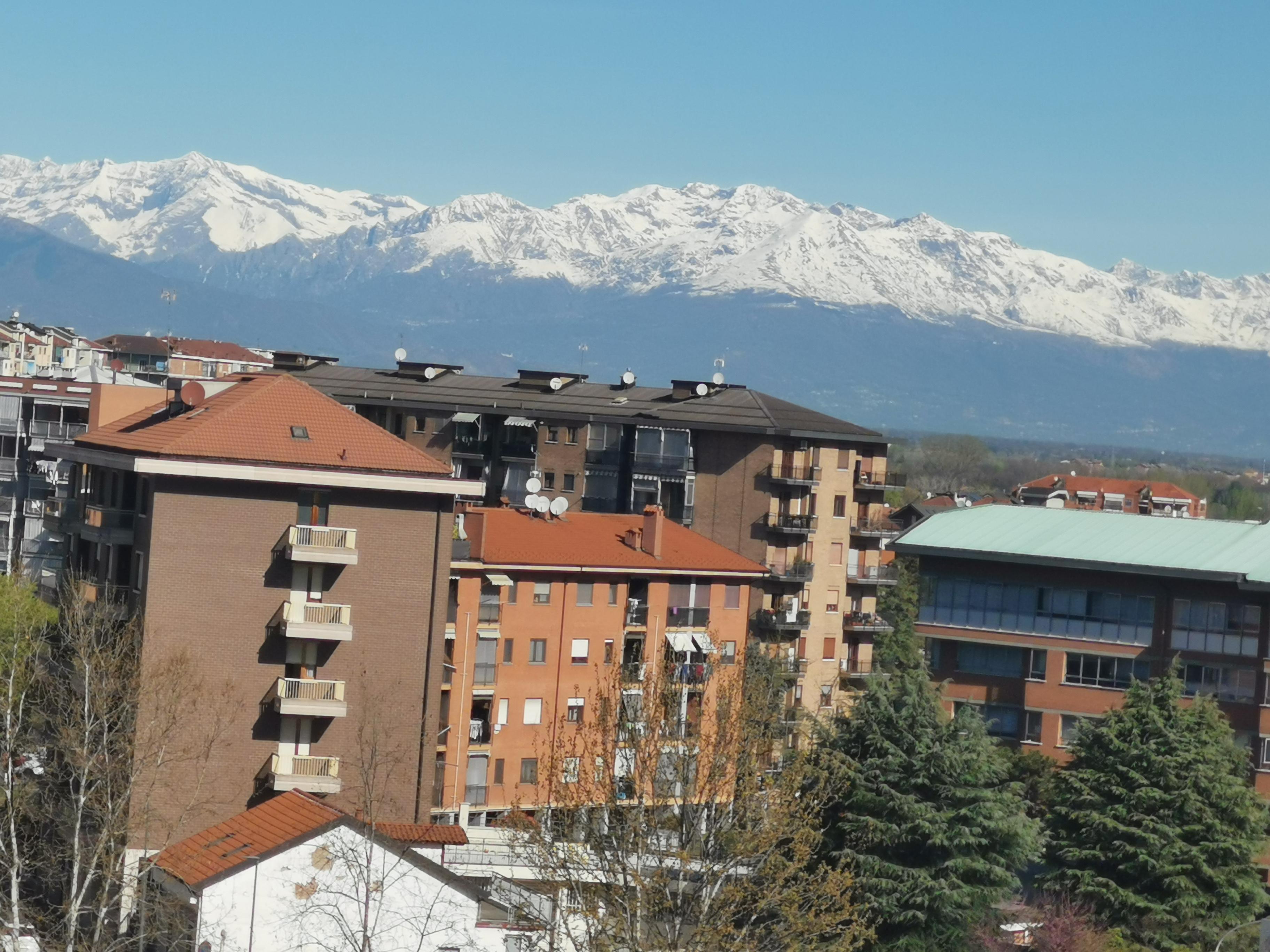 Vista dalla finestra della camera. 