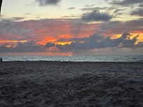 No filter. Taken at the beach 200ft. from the apartment.