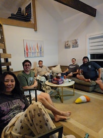 My family in the living room