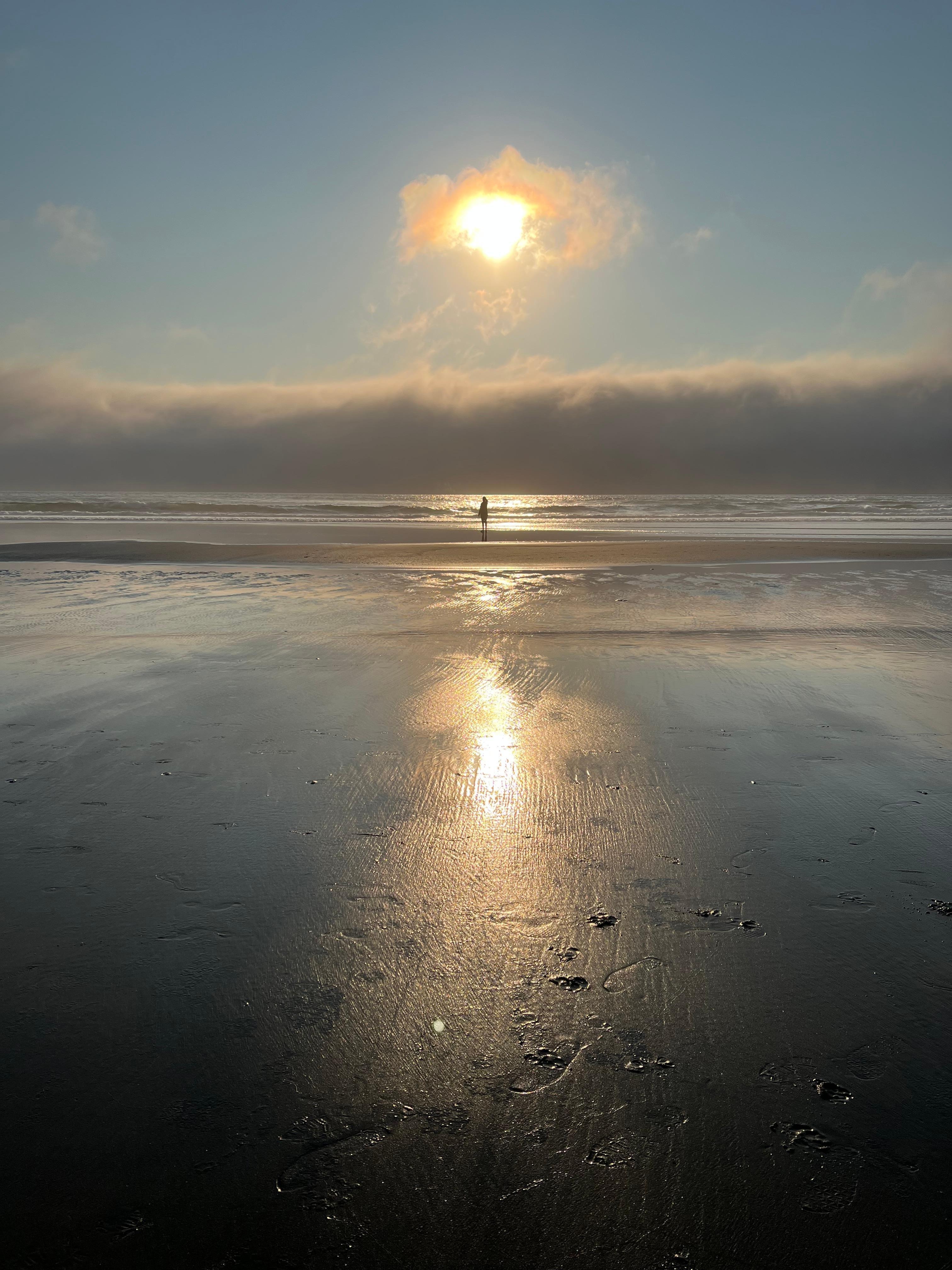 The beach down the street