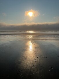 The beach down the street