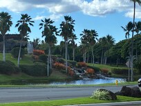 Just outside the gate