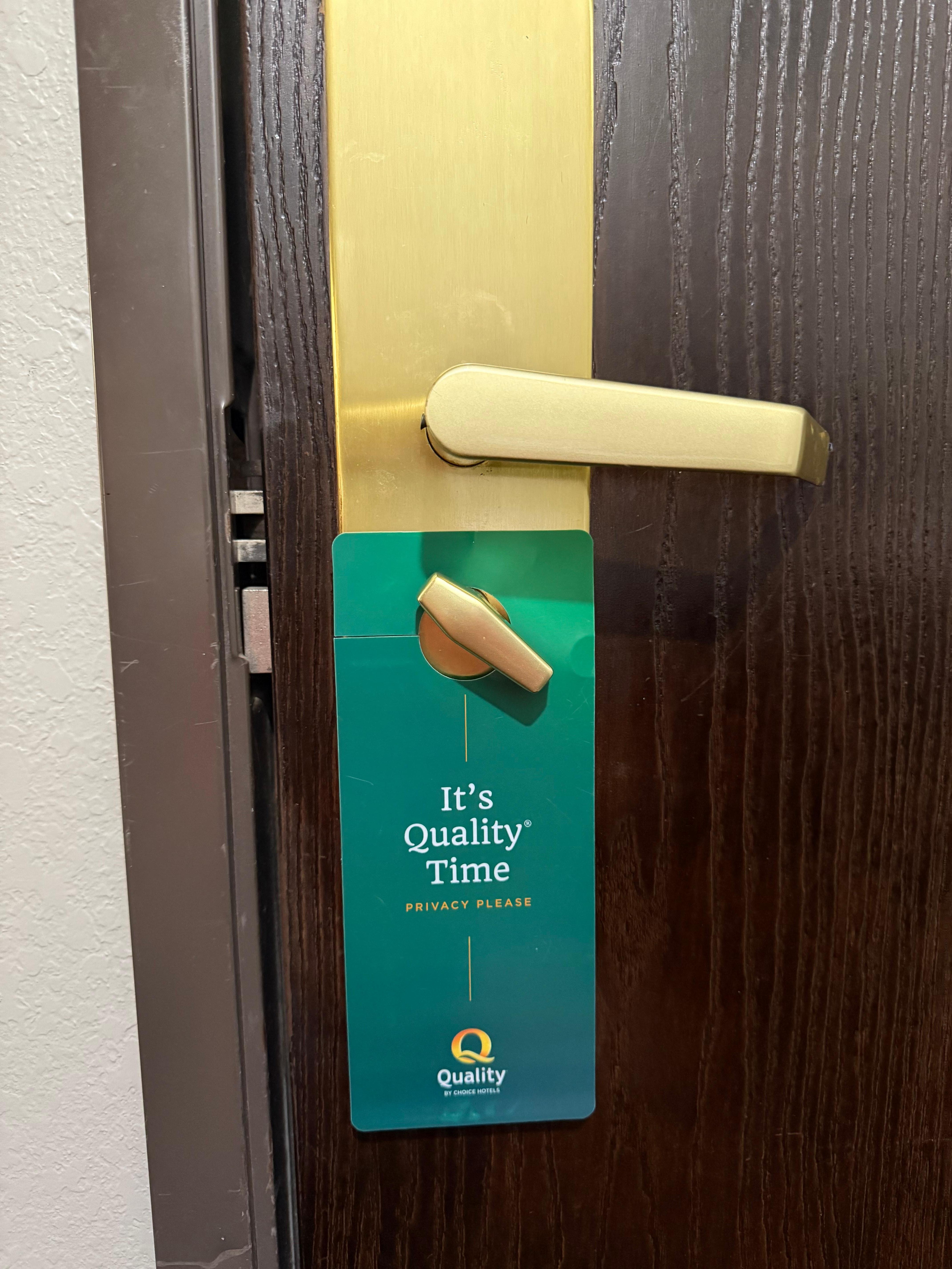 The deadbolt would not lock all the way in the door.