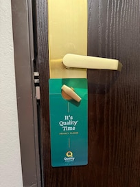 The deadbolt would not lock all the way in the door.