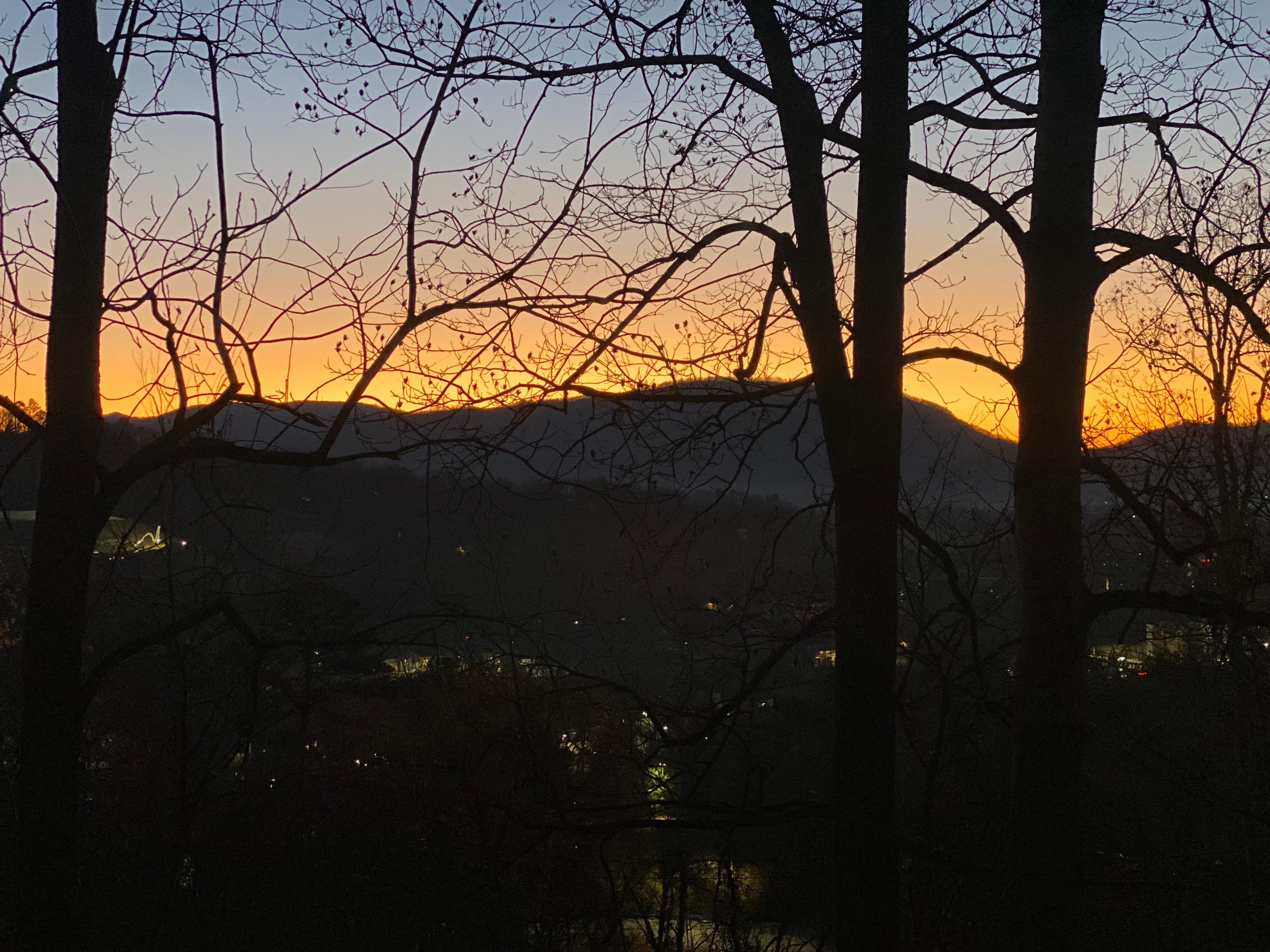 Beautiful sunrise view