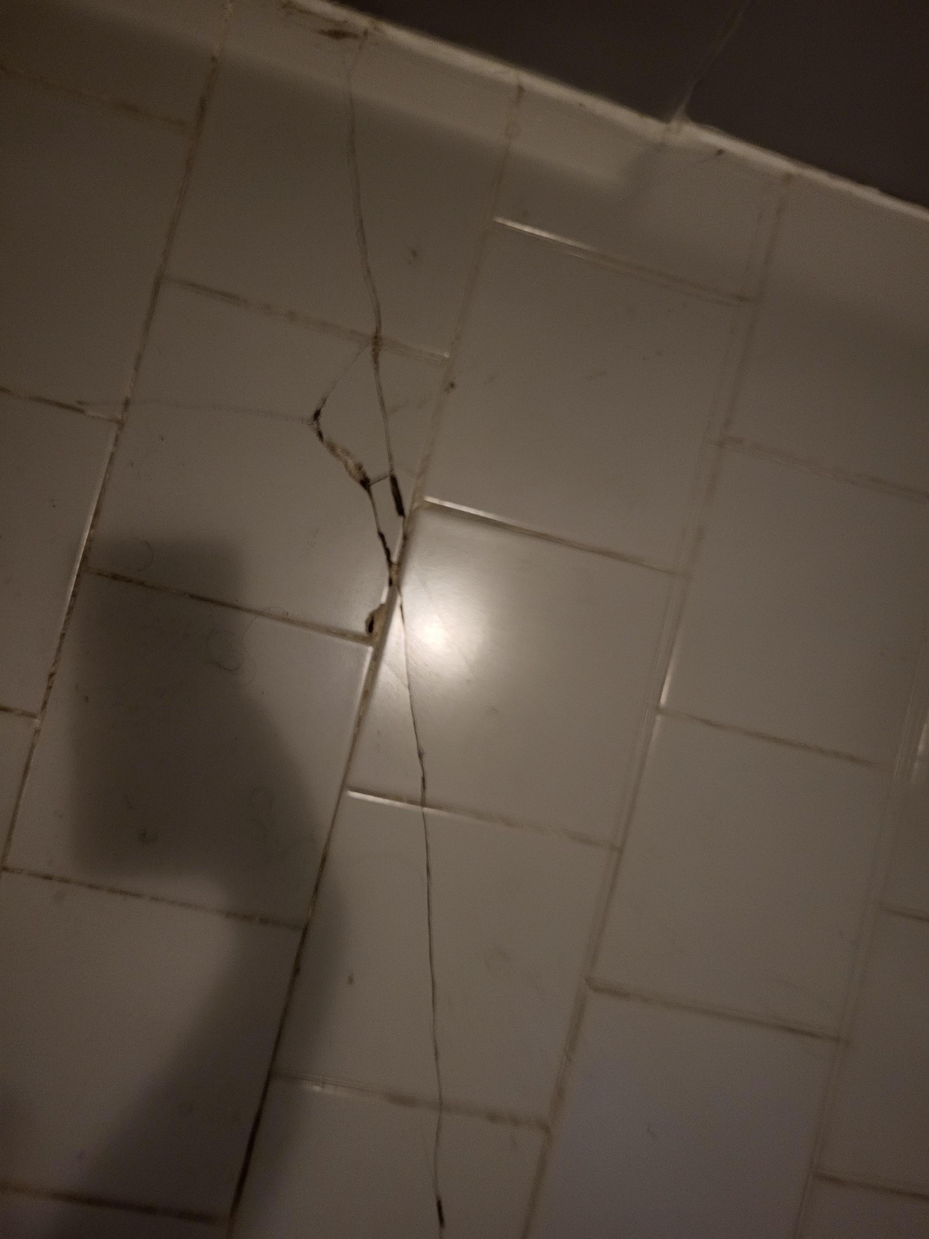 Cracked flooring