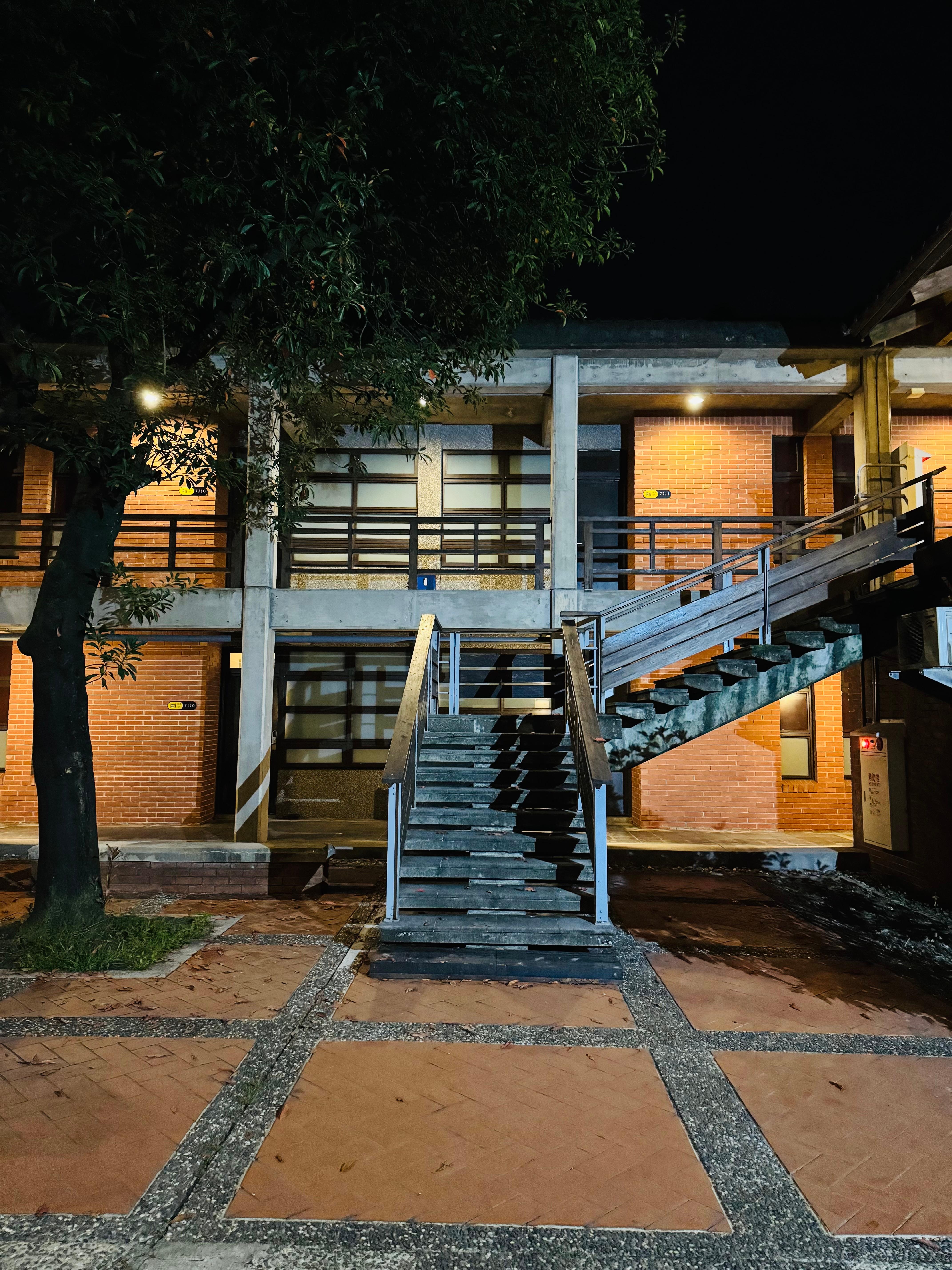 Right outside the canteen