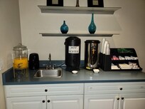 Basic breakfast drinks. The orange juice is Sunny D. Coffee is good.