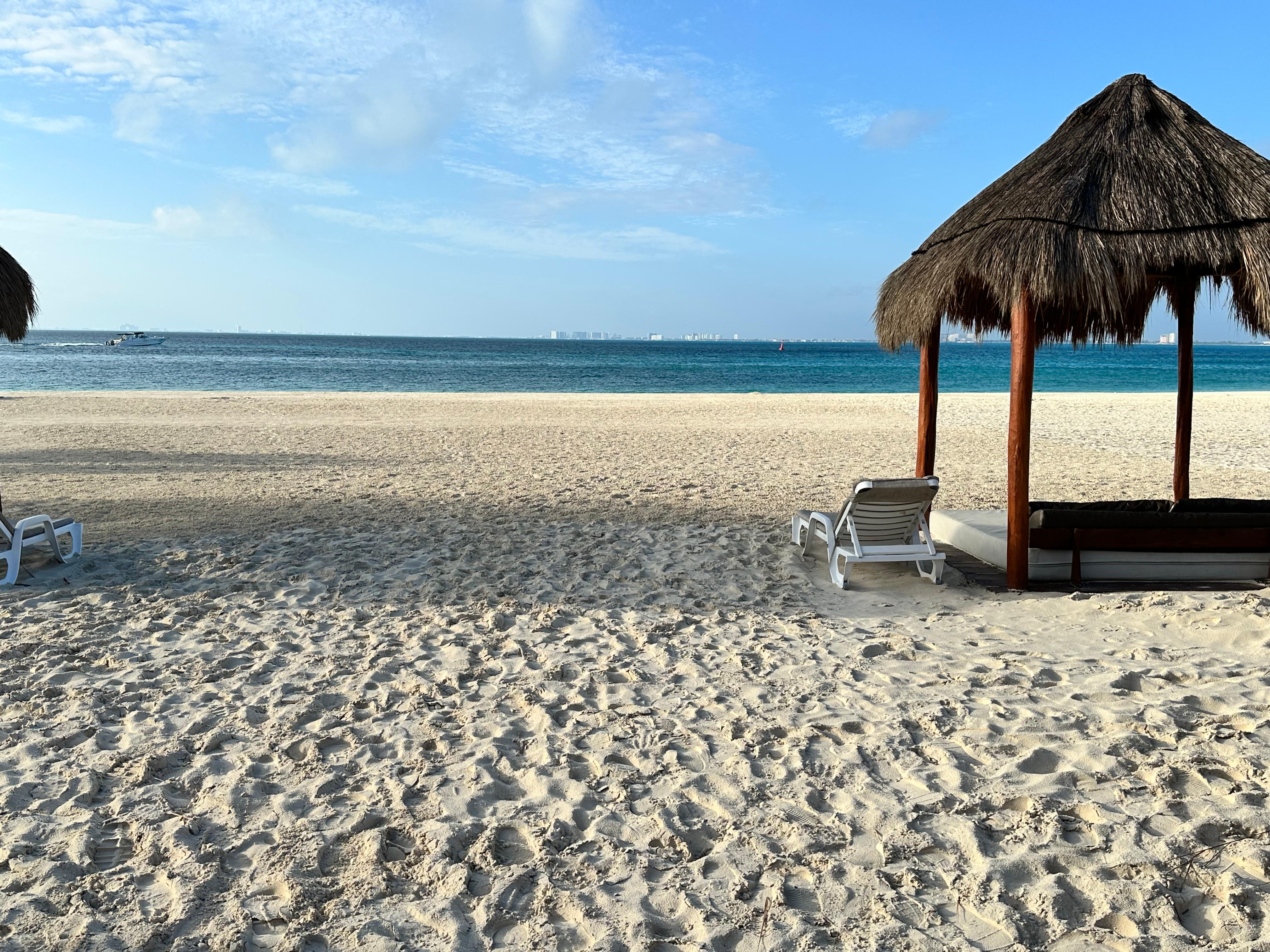 View from beach chairs 