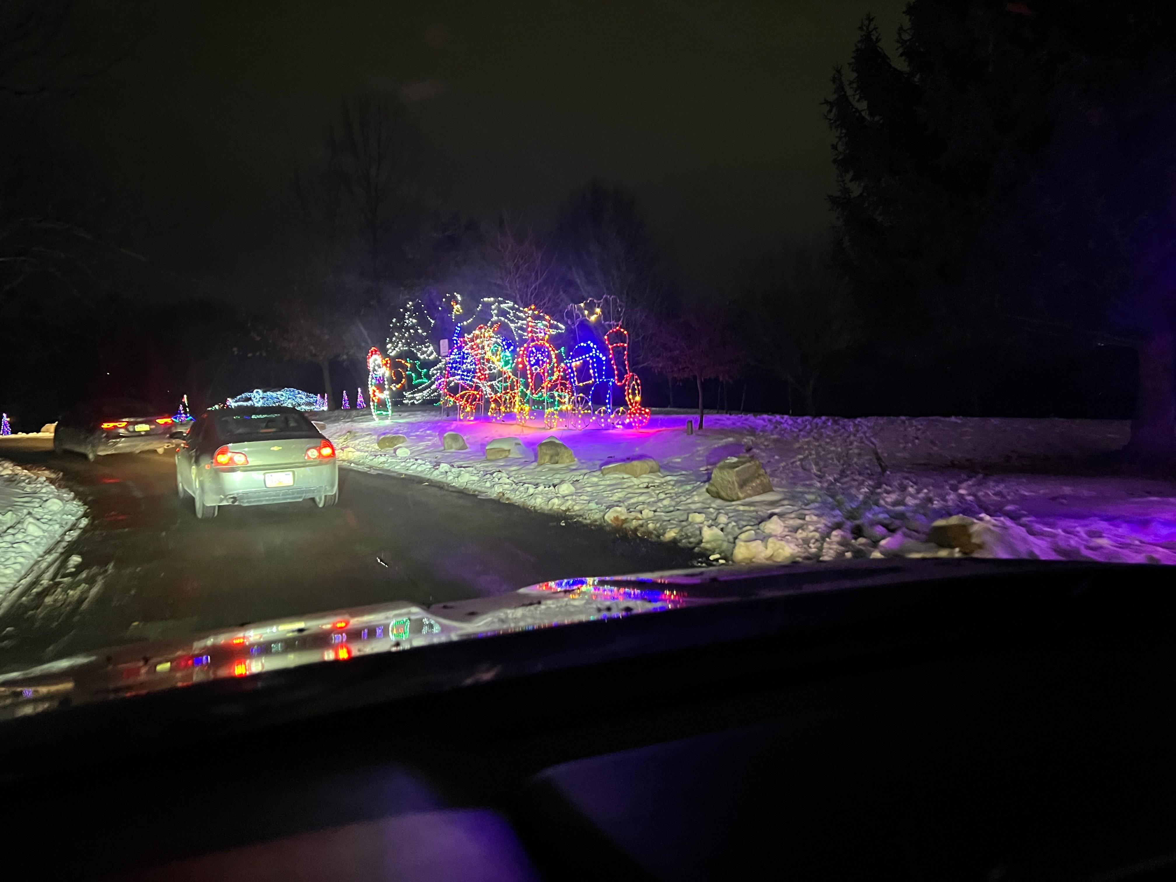 Drive through Nay Aug Light display.