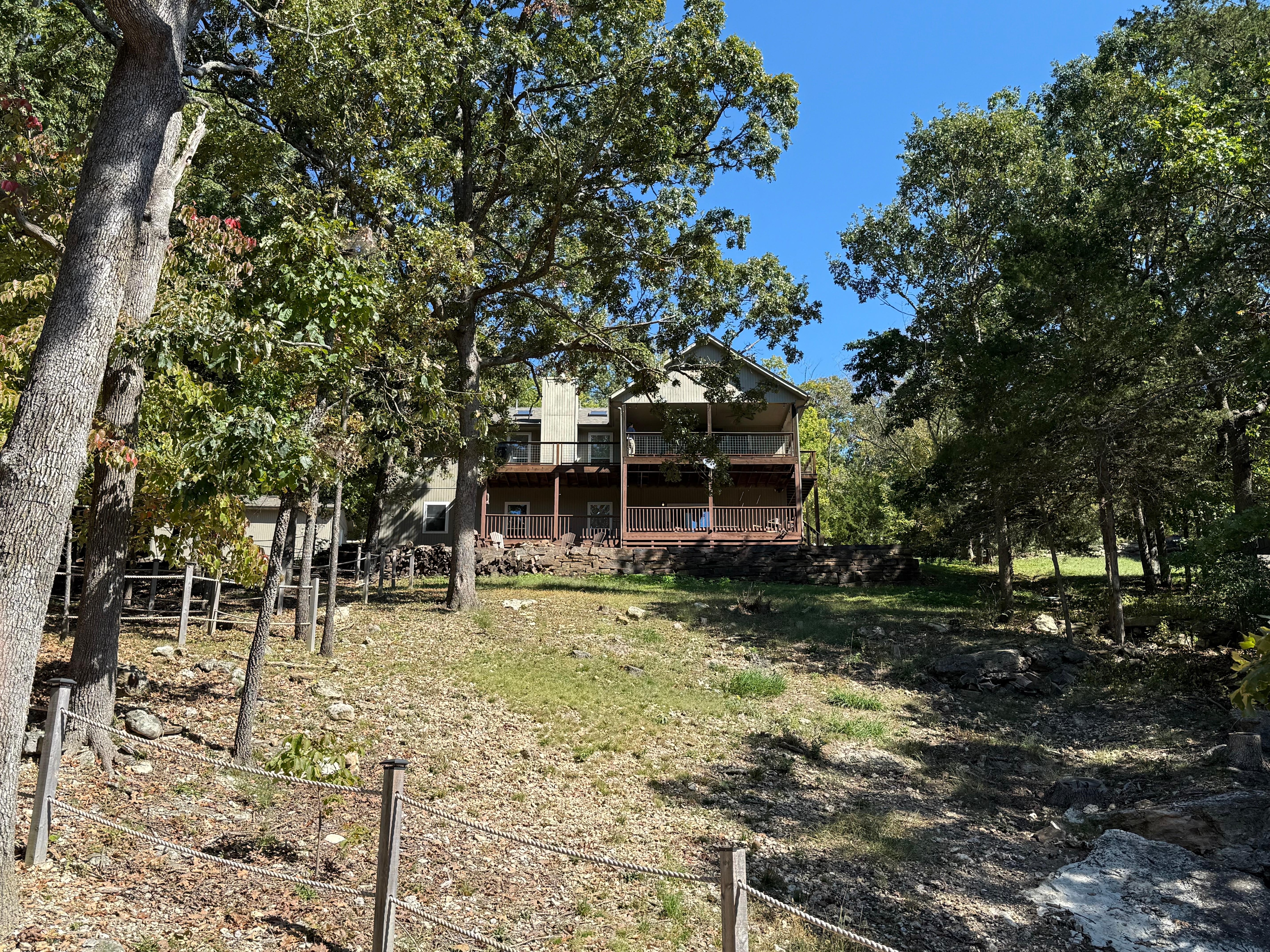 View of house from cove.