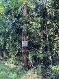 One of our landmarks to remind us the turn is coming right up!