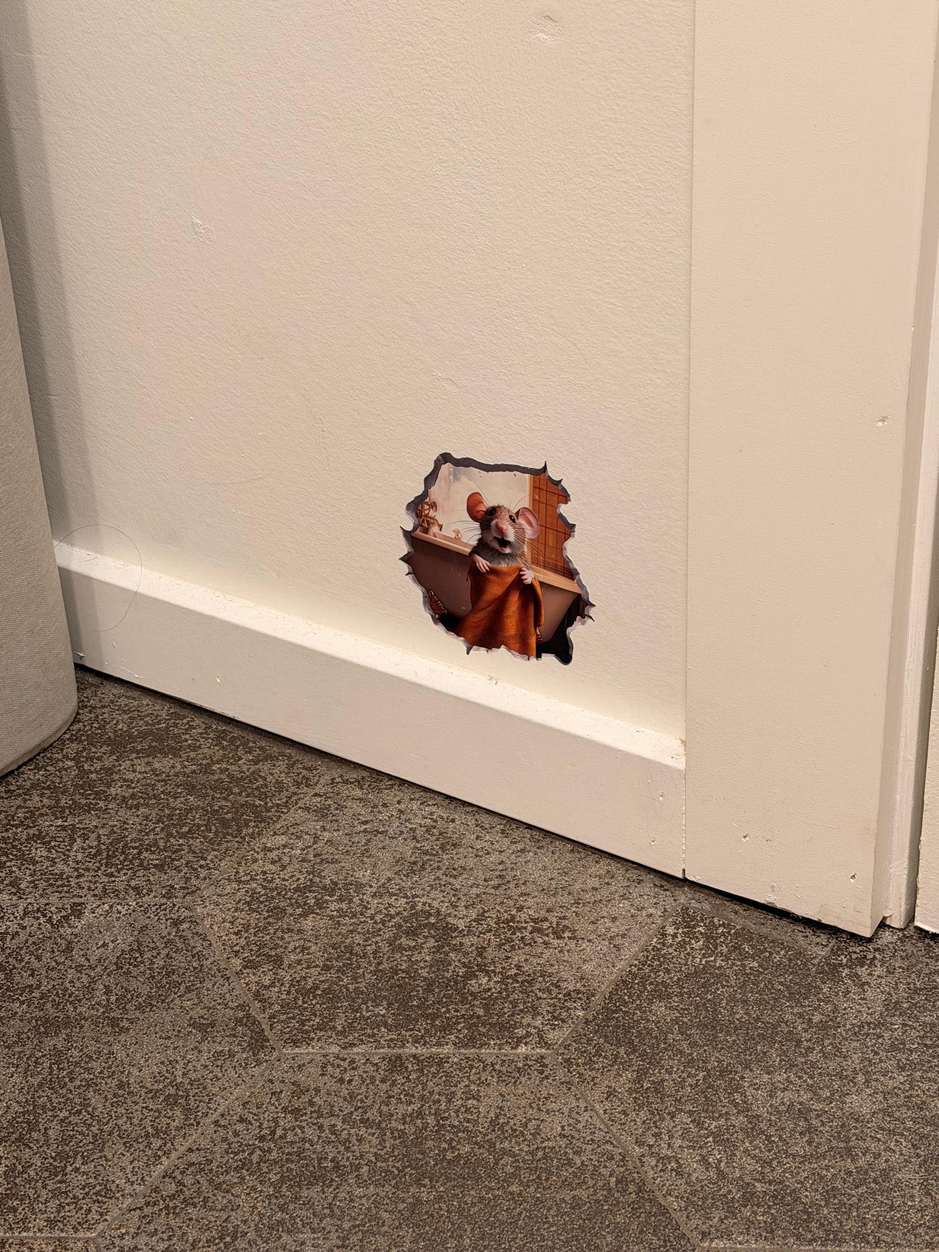 Little hidden mice throughout the house! Our little one had fun seeking them out!