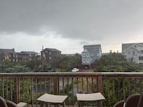 View from the back porch