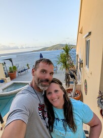 When you walk down the driveway and start down the steps to the villa, you will be stopped in your tracks. The pool with the gorgeous ocean view framed between the house and cottage. Just wow!