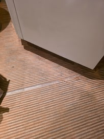 Frayed on carpet seams