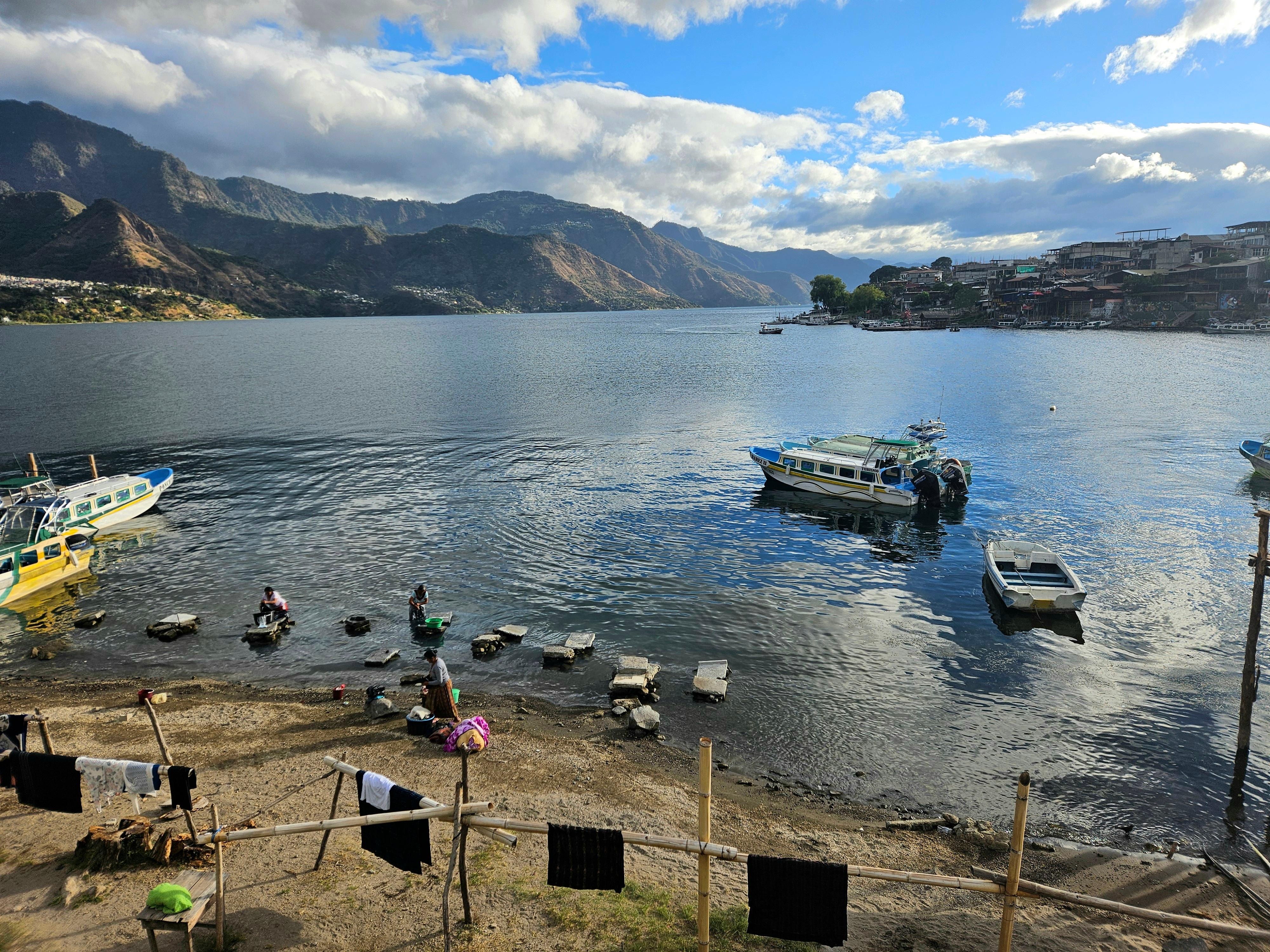 Beach area where the locals do laundry