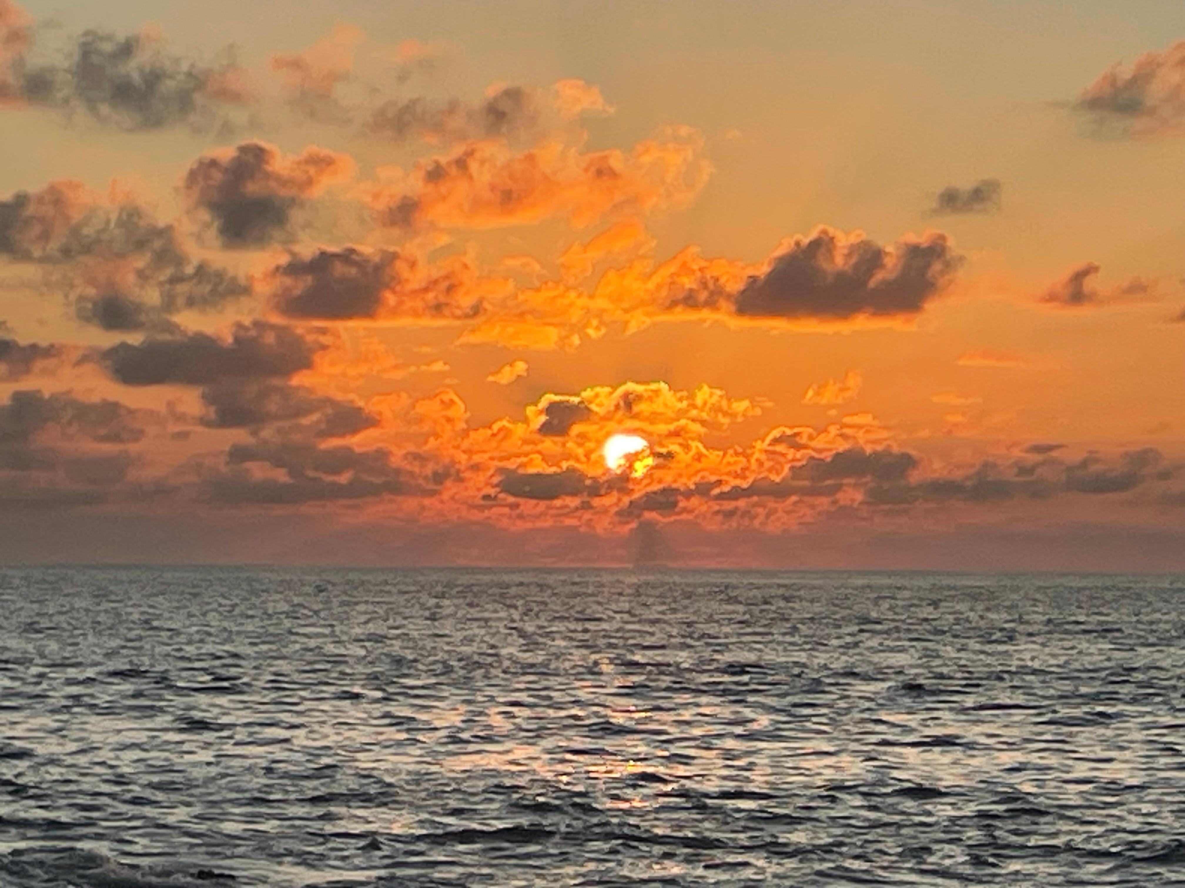 Sunset at Makaha beach