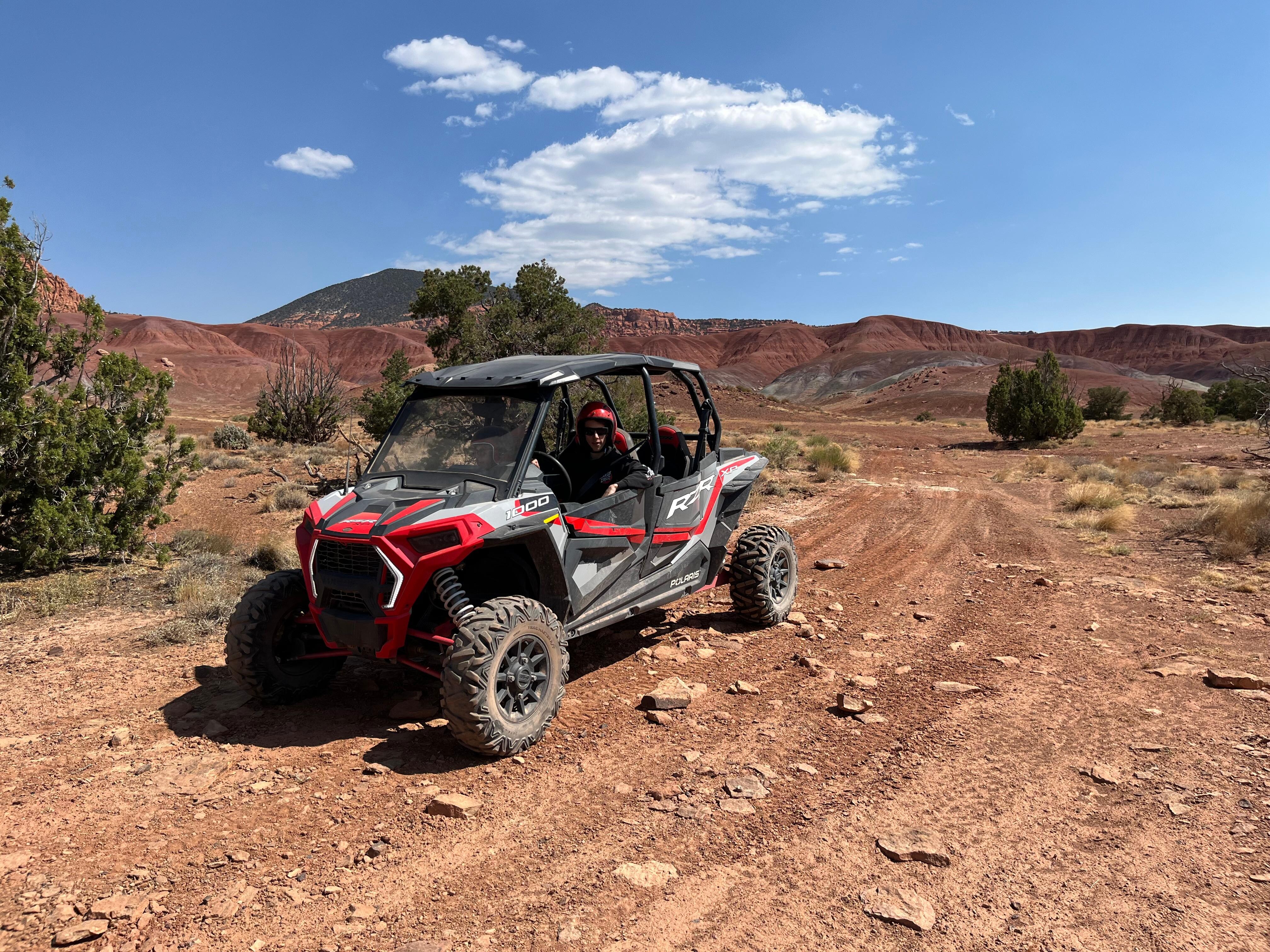 UTV near Torrey with the kids