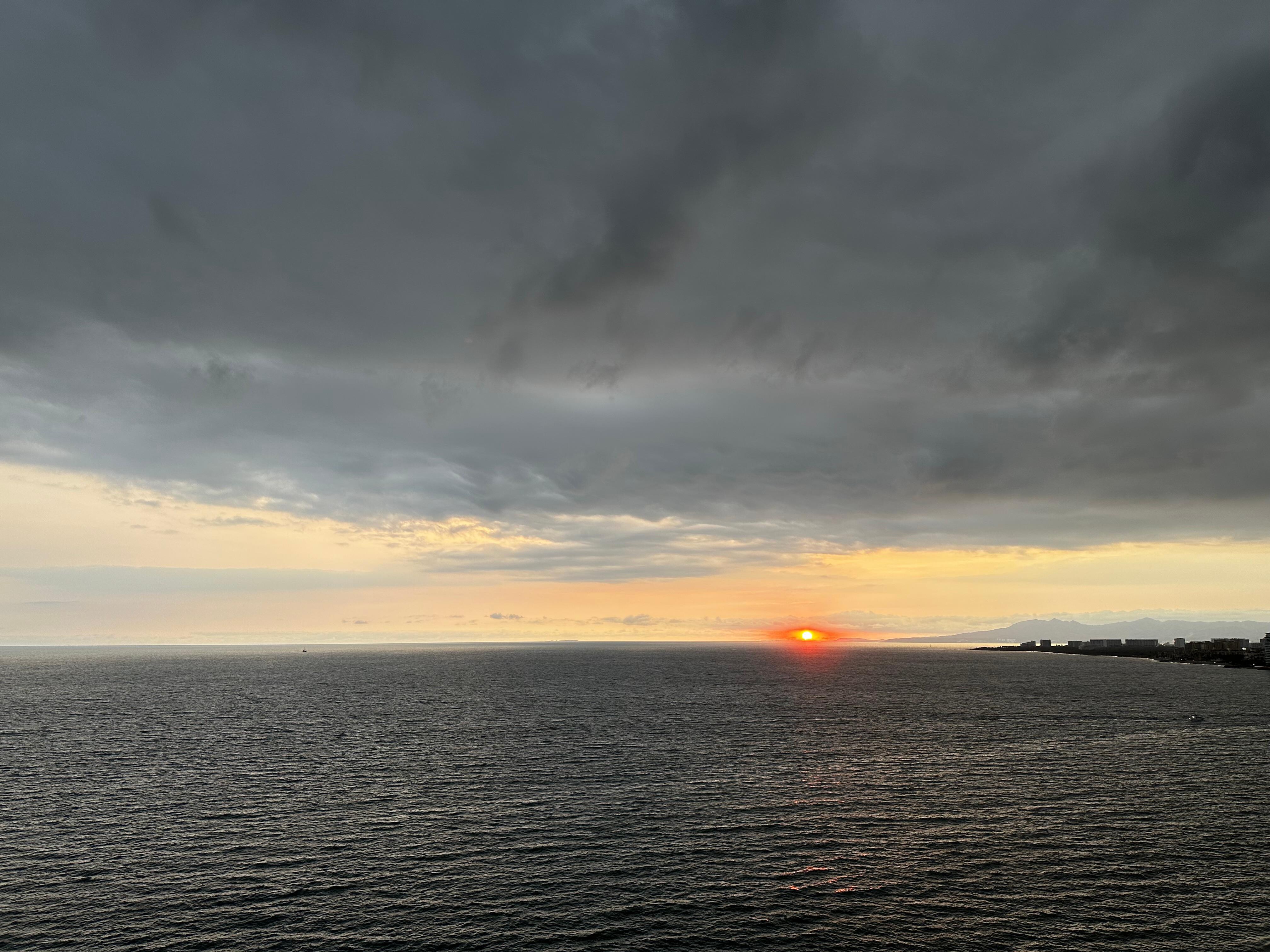 Sunset from the balcony