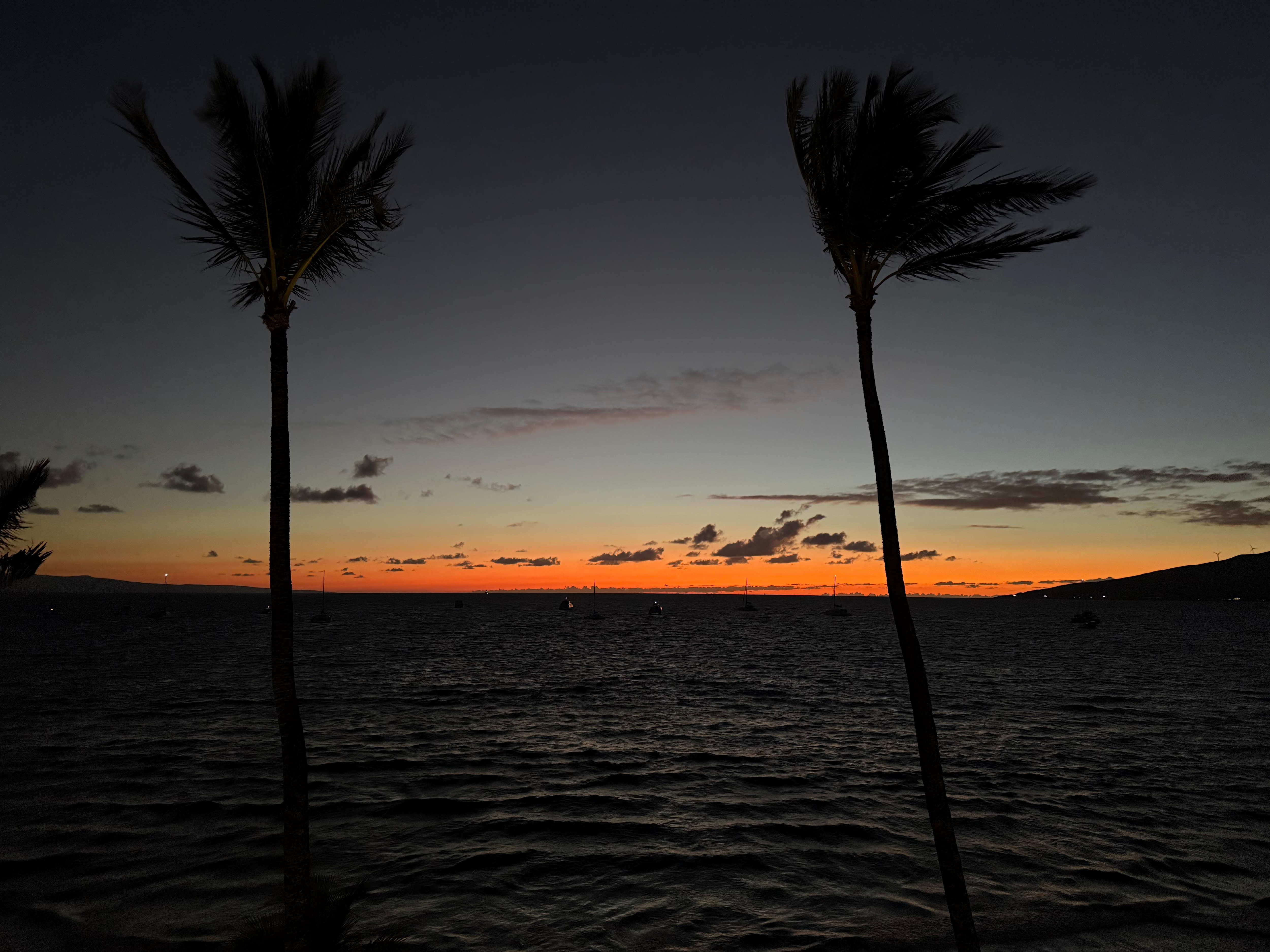 Sunset view from the balcony