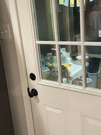 Cheeto wants inside, but he's not allowed