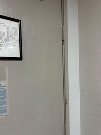 Mystery substance on entry door