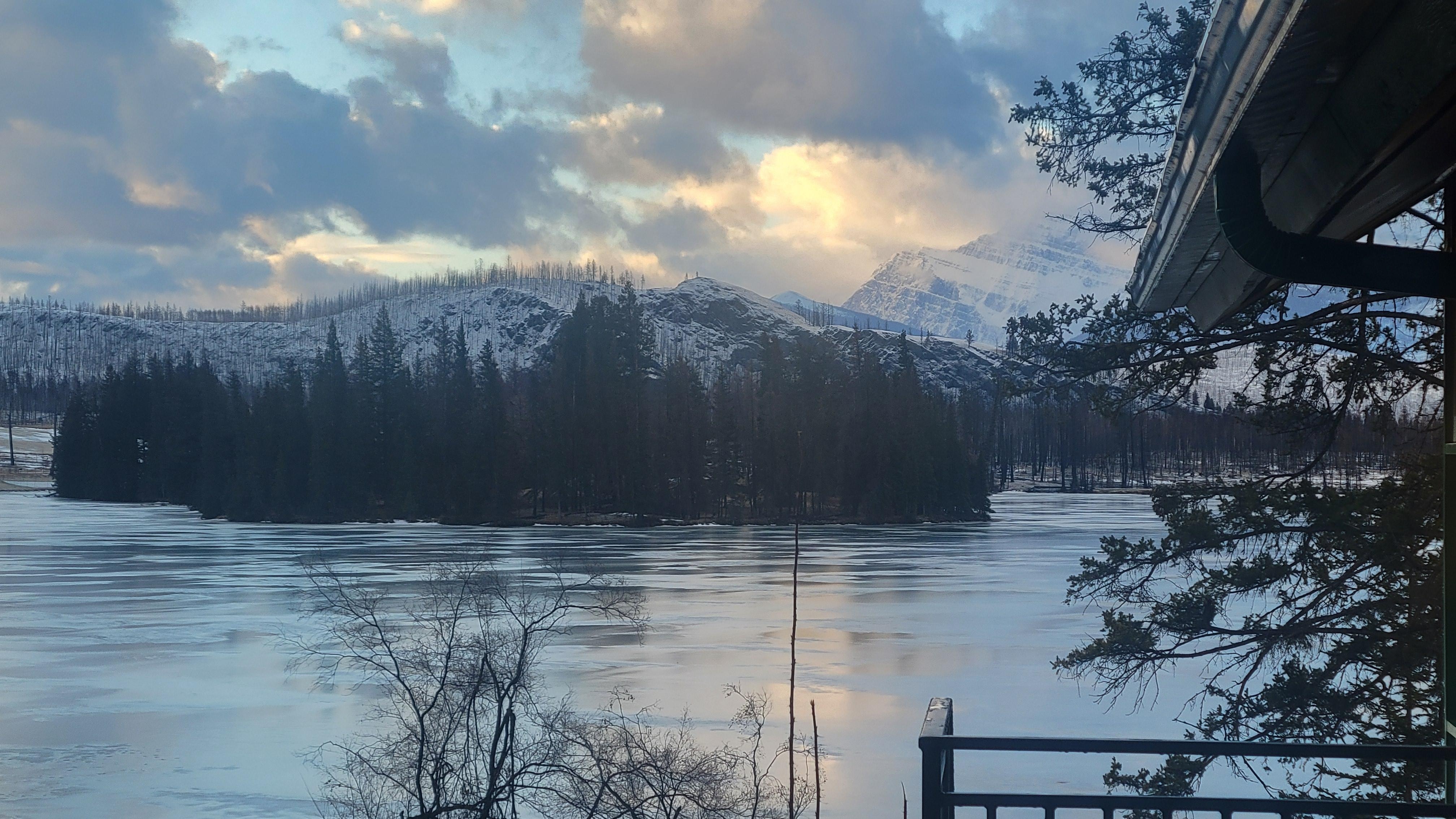 Morning glory view from cabin