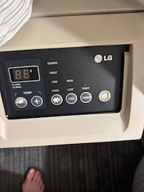 Broken ac obviously known to hotel