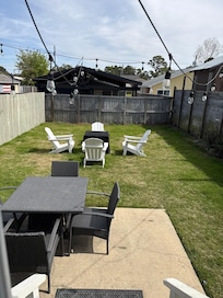 Back yard was amazing for our two dogs.