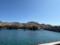 View from the deck, the quieter riverside
