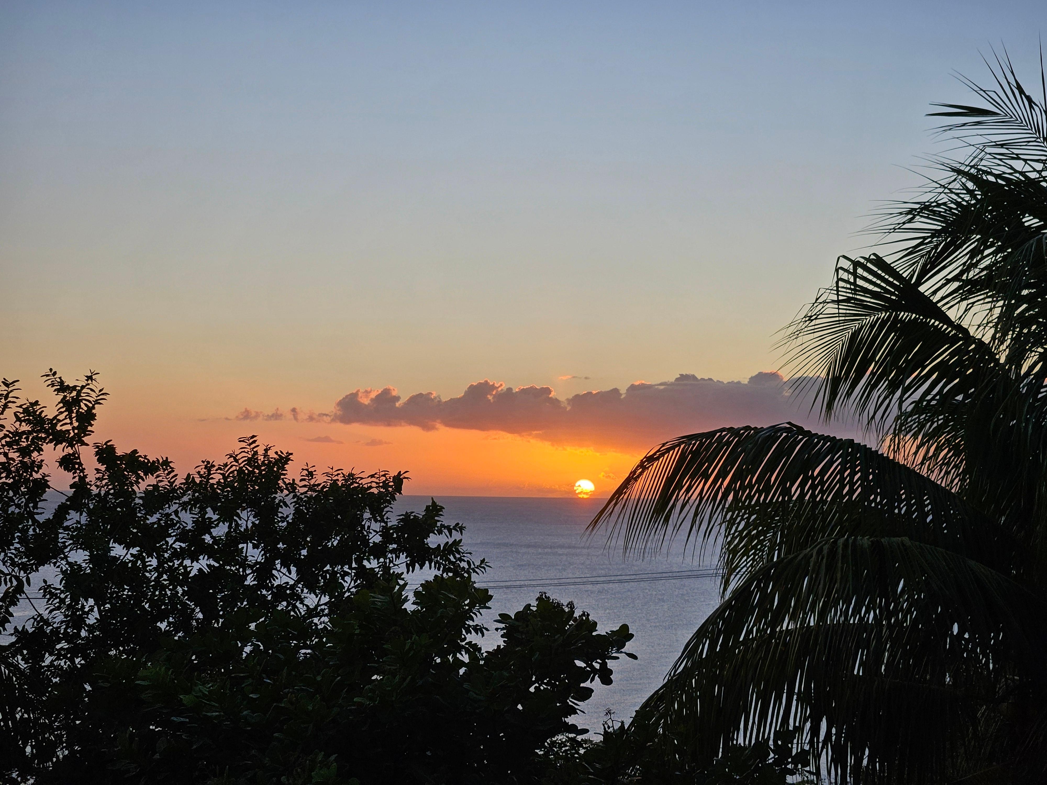 sunset from the deck at Elaine's was a real boone. Different every day.