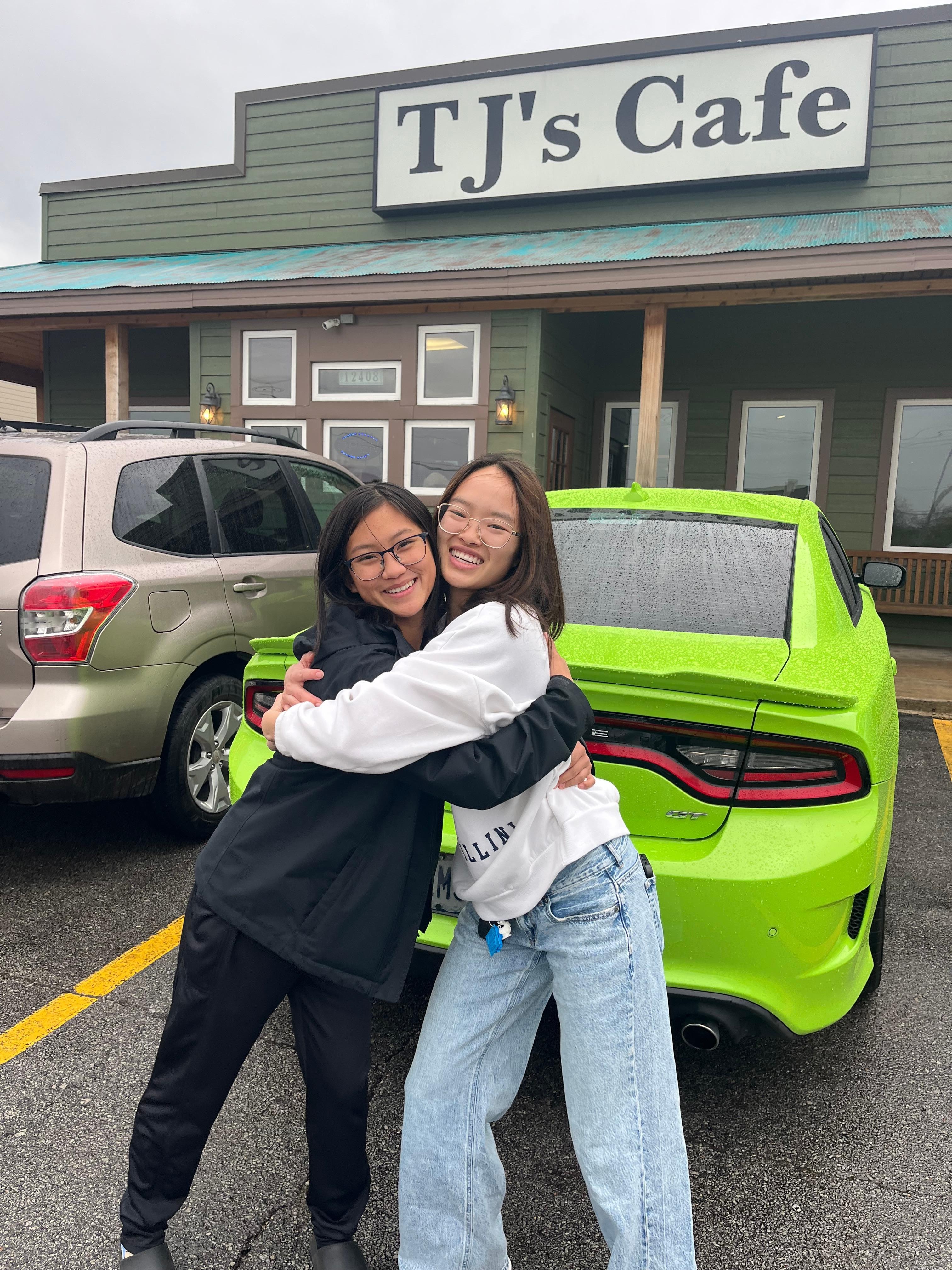 Mini reunion with cousin at local breakfast spot!