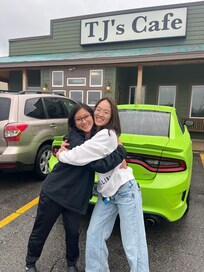 Mini reunion with cousin at local breakfast spot!