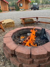 Bonfire at the end of a long day of hiking in the park. So peaceful!!!