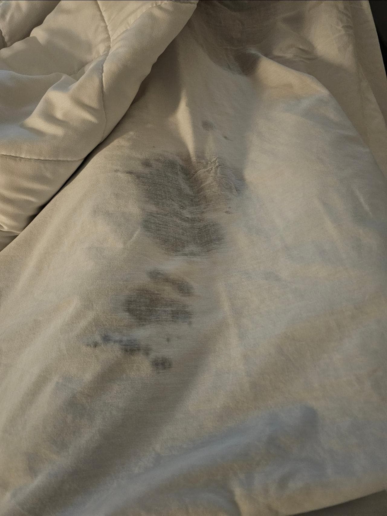 Stains on sheets