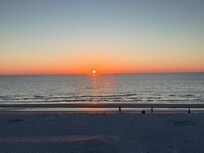 Sunset view from our room
