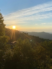 Sunrise view from the deck