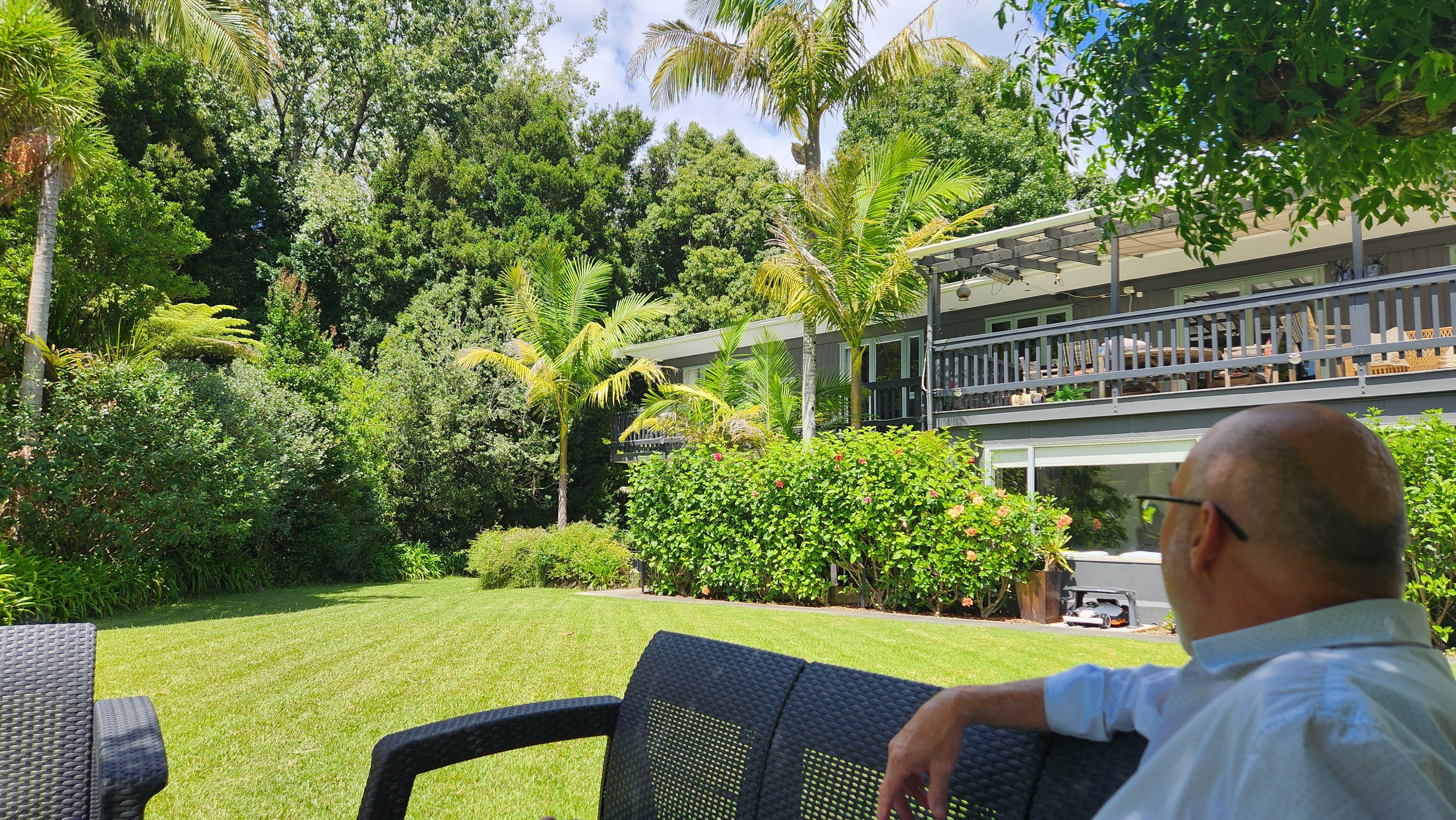 Relaxing in the shade