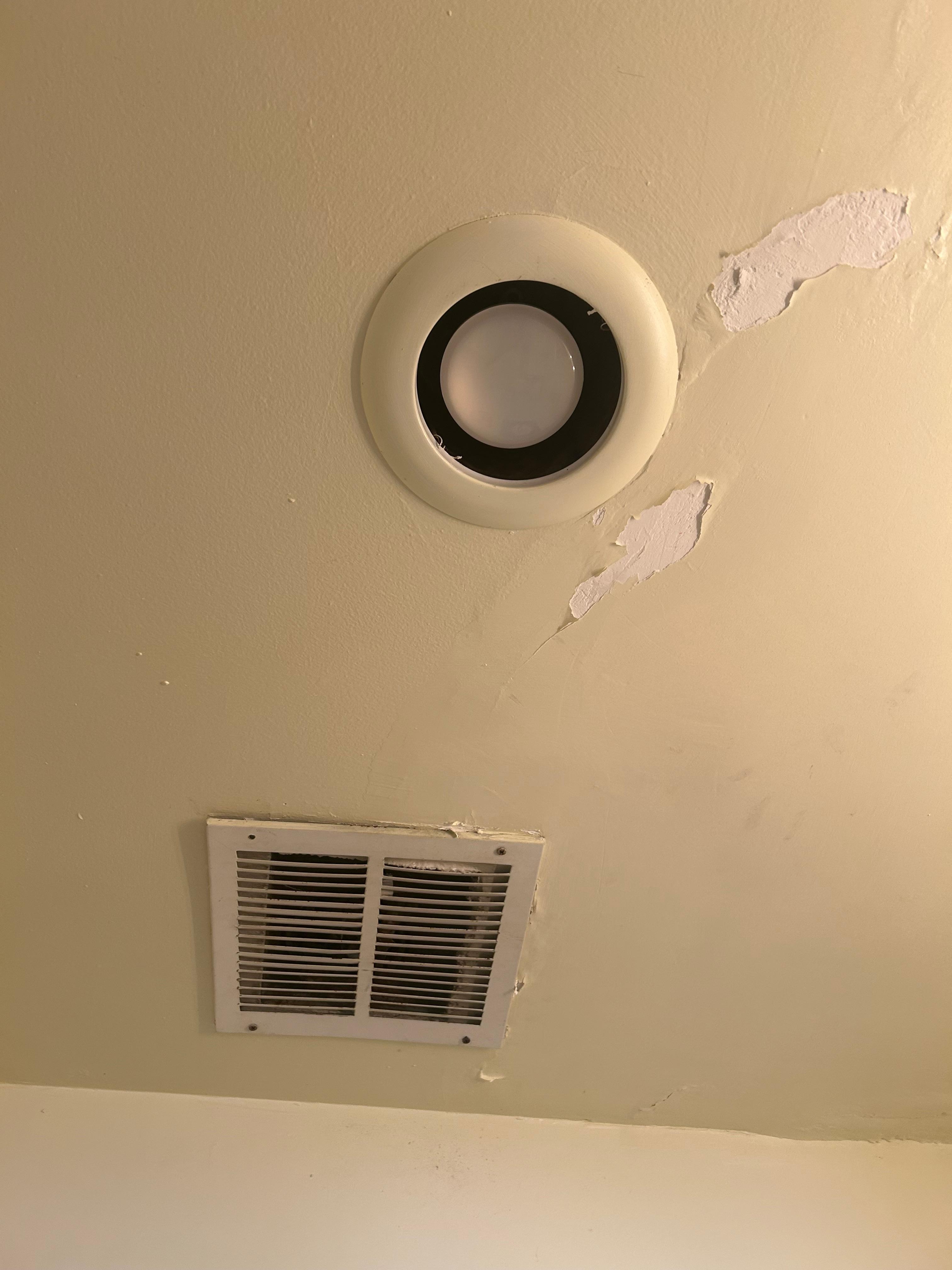 Paint peeling off whole room was peeling 