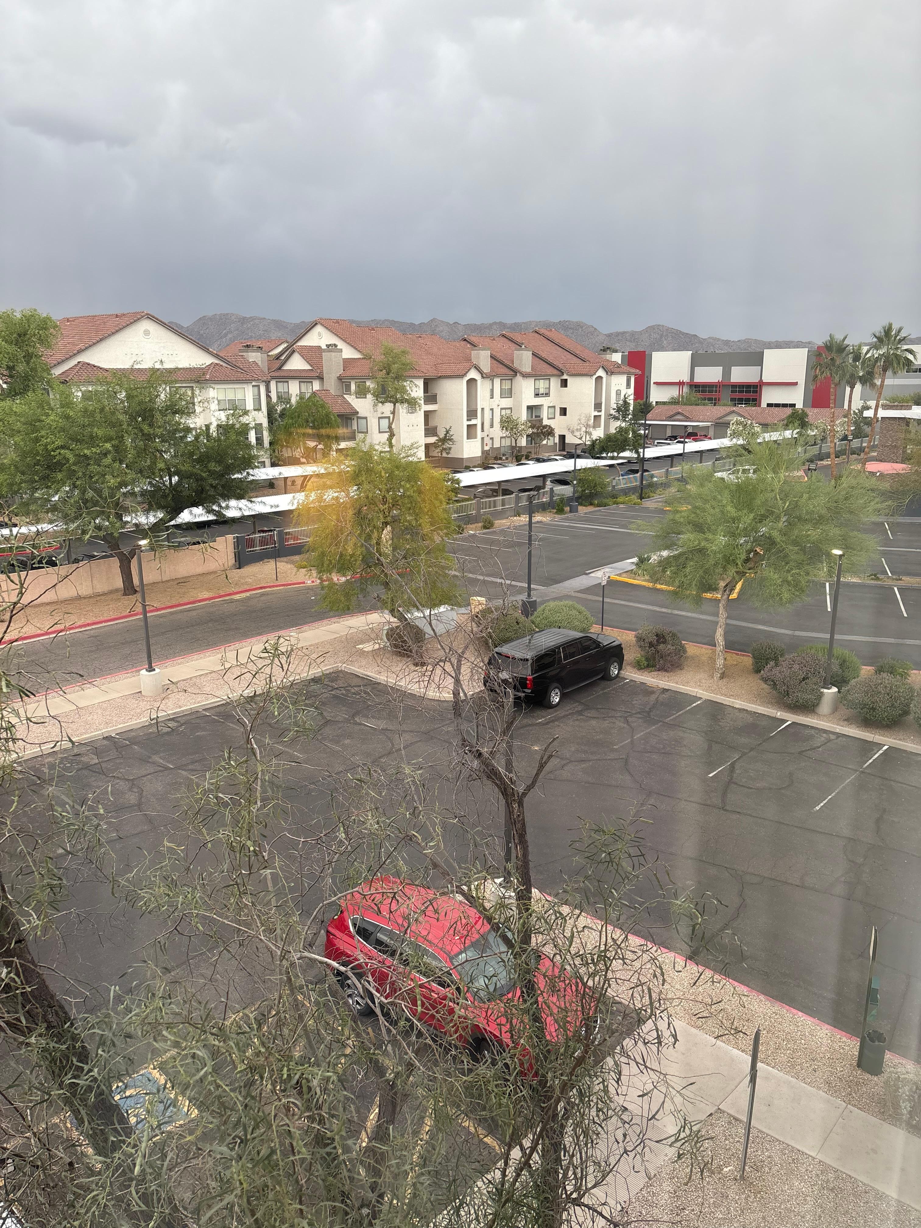 View of the mountains from my room! Yes it did rain two days!