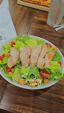 Delicious chicken Caesar salad. My absolute favorite!