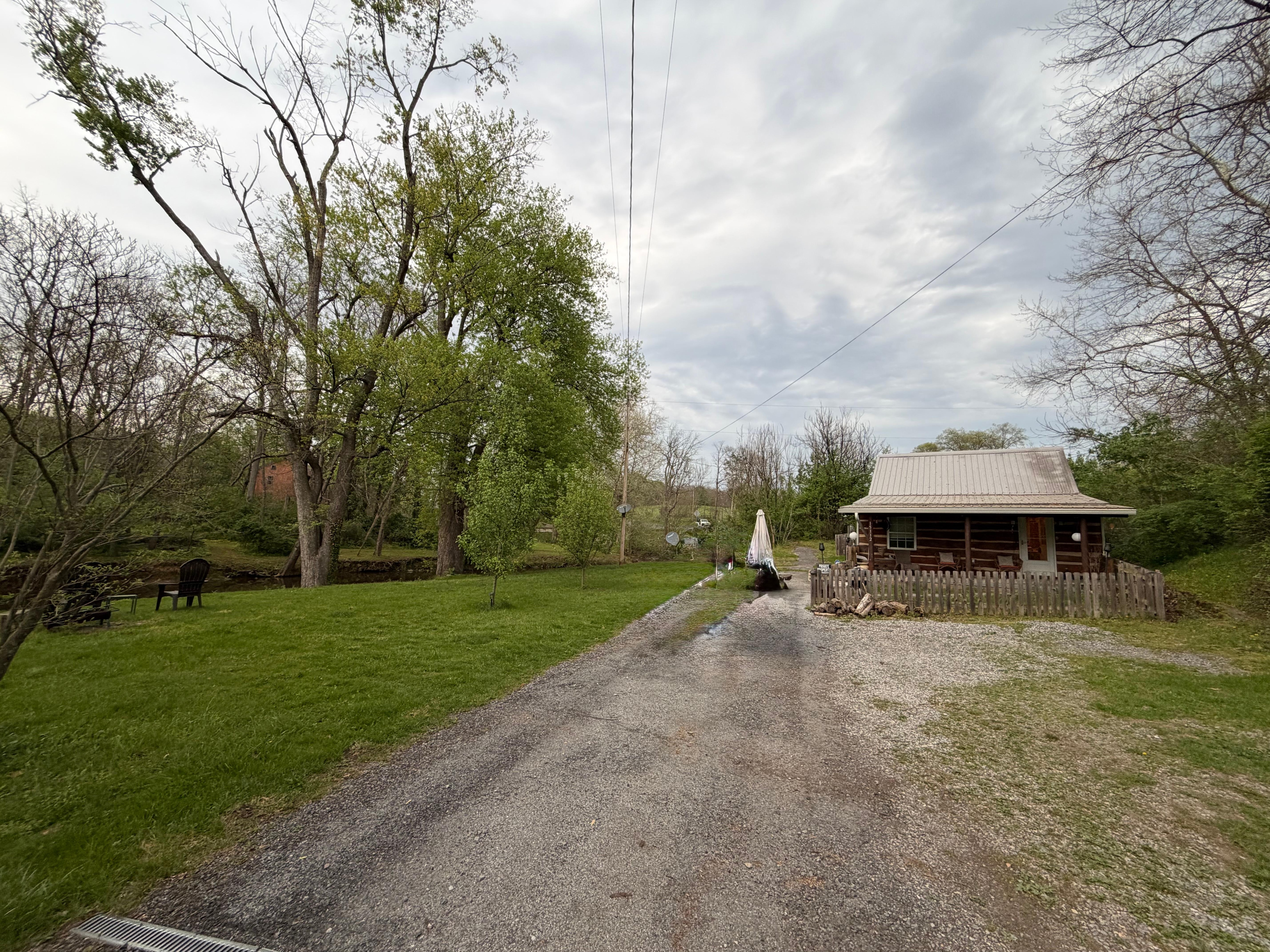 Property from the head of the driveway 