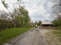 Property from the head of the driveway